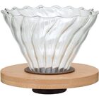 Kanne Suporte Filtro Café 10x12x12cm Borosilicato Transparente