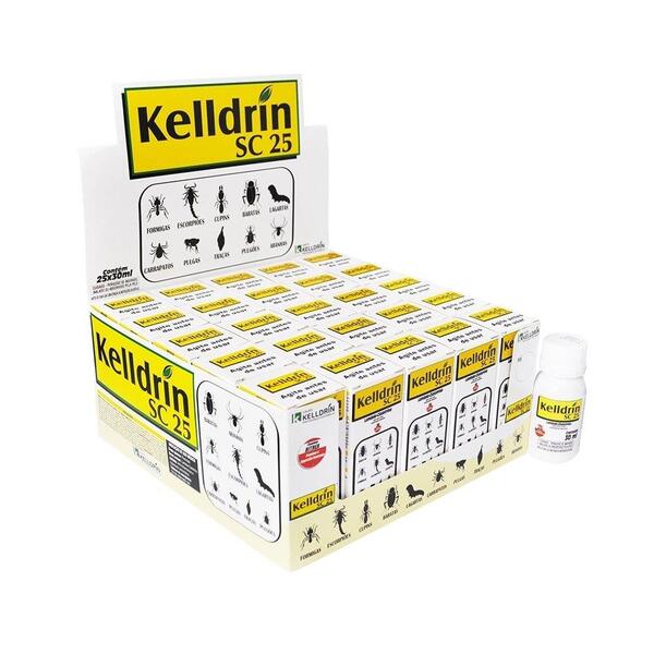 Kelldrin Sc25 Lambda-cialotrina 30ml - Embalagem Com 25 Unida