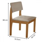 Ki 4 Cadeiras Turim Cinamomo/capuccino  - Lj Móveis