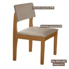 Ki 4 Cadeiras Turim Cinamomo/capuccino  - Lj Móveis