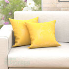 Ki Capa De Almofada Amarela 45cm X 45cm Kit Com 6 Unidades