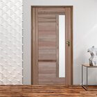 Ki Porta De Madeira Bbb Com Visor 210x72cm Batente 11cm Fecha