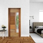 Ki Porta De Madeira Bbb Com Visor 210x92cm Batente 14cm Fecha