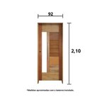 Ki Porta De Madeira Bbb Com Visor 210x92cm Batente 14cm Fecha