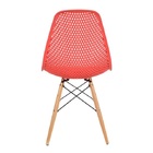 Kir 02 Cadeiras De Jantar Eames Colmeia Vermelha