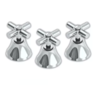 Kit3 Acabamento Registro Padrão Docol C31 Metal Gaveta Pressão