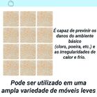 Kit4 Feltro Adesivo Cadeira Sofá Quadrado Scotch 3m 25mm 12u