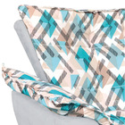 Kit 01 Namoradeira 01 Poltrona E 01 Puff Opala Suede Cinza Co