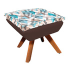 Kit 01 Namoradeira 01 Poltrona E 01 Puff Opala Suede Com D33