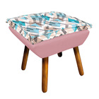 Kit 01 Namoradeira 01 Poltrona E 01 Puff Opala Suede Rose Com