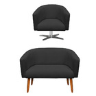 Kit 01 Namoradeira 02 Lugares E 01 Poltr