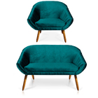 Kit 01 Namoradeira 02 Lugares E 01 Poltrona Giovana Acetinado