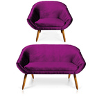 Kit 01 Namoradeira 02 Lugares E 01 Poltrona Giovana Acetinado