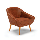 Kit 01 Namoradeira 02 Lugares E 01 Poltrona Giovana Corano Pé