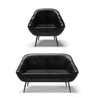 Kit 01 Namoradeira 02 Lugares E 01 Poltrona Giovana Corano Pé