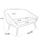 Kit 01 Namoradeira 02 Lugares E 01 Poltrona Giovana Corino Be