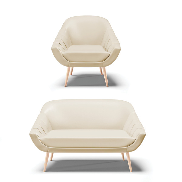 Kit 01 Namoradeira 02 Lugares E 01 Poltrona Giovana Corino Be