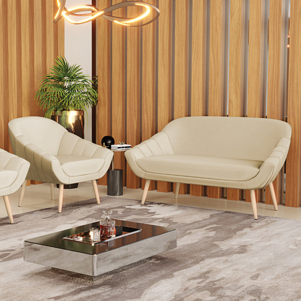 Kit 01 Namoradeira 02 Lugares E 01 Poltrona Giovana Corino Pé