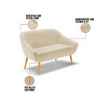 Kit 01 Namoradeira 02 Lugares E 01 Poltrona Giovana Linho Are