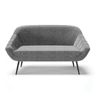 Kit 01 Namoradeira 02 Lugares E 01 Poltrona Giovana Linho Gra