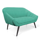 Kit 01 Namoradeira 02 Lugares E 01 Poltrona Giovana Linho Pés