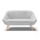 Kit 01 Namoradeira 02 Lugares E 01 Poltrona Giovana Linho Pés