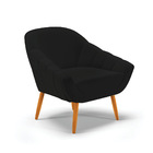 Kit 01 Namoradeira 02 Lugares E 01 Poltrona Giovana Linho Pés