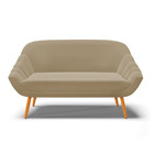 Kit 01 Namoradeira 02 Lugares E 01 Poltrona Giovana Suede Mar