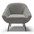 Kit 01 Namoradeira 02 Lugares E 01 Poltrona Giovana Suede Pés