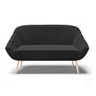 Kit 01 Namoradeira 02 Lugares E 01 Poltrona Giovana Suede Pés