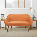 Kit 01 Namoradeira 02 Lugares E 01 Poltrona Giovana Suede Tel