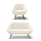 Kit 01 Namoradeira 02 Lugares E 01 Poltrona Giovana Veludo Be