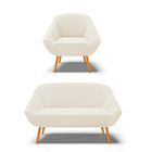 Kit 01 Namoradeira 02 Lugares E 01 Poltrona Giovana Veludo Be