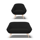 Kit 01 Namoradeira 02 Lugares E 01 Poltrona Giovana Veludo Lu