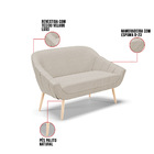 Kit 01 Namoradeira 02 Lugares E 01 Poltrona Giovana Veludo Lu