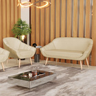 Kit 01 Namoradeira 02 Lugares E 01 Poltrona Giovana Veludo Lu