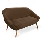 Kit 01 Namoradeira 02 Lugares E 01 Poltrona Giovana Veludo Ma