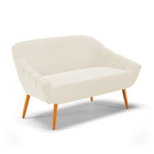 Kit 01 Namoradeira 02 Lugares E 01 Poltrona Giovana Veludo Pé