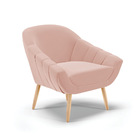 Kit 01 Namoradeira 02 Lugares E 01 Poltrona Giovana Veludo Pé