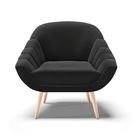 Kit 01 Namoradeira 02 Lugares E 01 Poltrona Giovana Veludo Pé