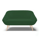 Kit 01 Namoradeira 02 Lugares E 01 Poltrona Giovana Veludo Pé