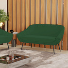 Kit 01 Namoradeira 02 Lugares E 01 Poltrona Giovana Veludo Ve