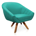 Kit 01 Namoradeira 02 Lugares E 01 Poltrona Giratória Giovana