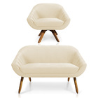 Kit 01 Namoradeira 02 Lugares E 01 Poltrona Giratória Giovana