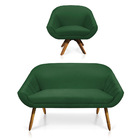 Kit 01 Namoradeira 02 Lugares E 01 Poltrona Giratória Giovana