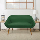 Kit 01 Namoradeira 02 Lugares E 01 Poltrona Giratória Giovana