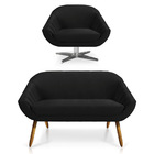 Kit 01 Namoradeira 02 Lugares E 01 Poltrona Giratória Giovana