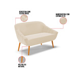 Kit 01 Namoradeira 02 Lugares E 01 Poltrona Giratória Giovana