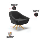 Kit 01 Namoradeira 02 Lugares E 01 Poltrona Giratória Giovana