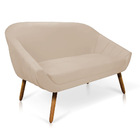 Kit 01 Namoradeira 02 Lugares E 01 Poltrona Giratória Giovana